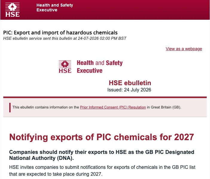 HSE ebulletin